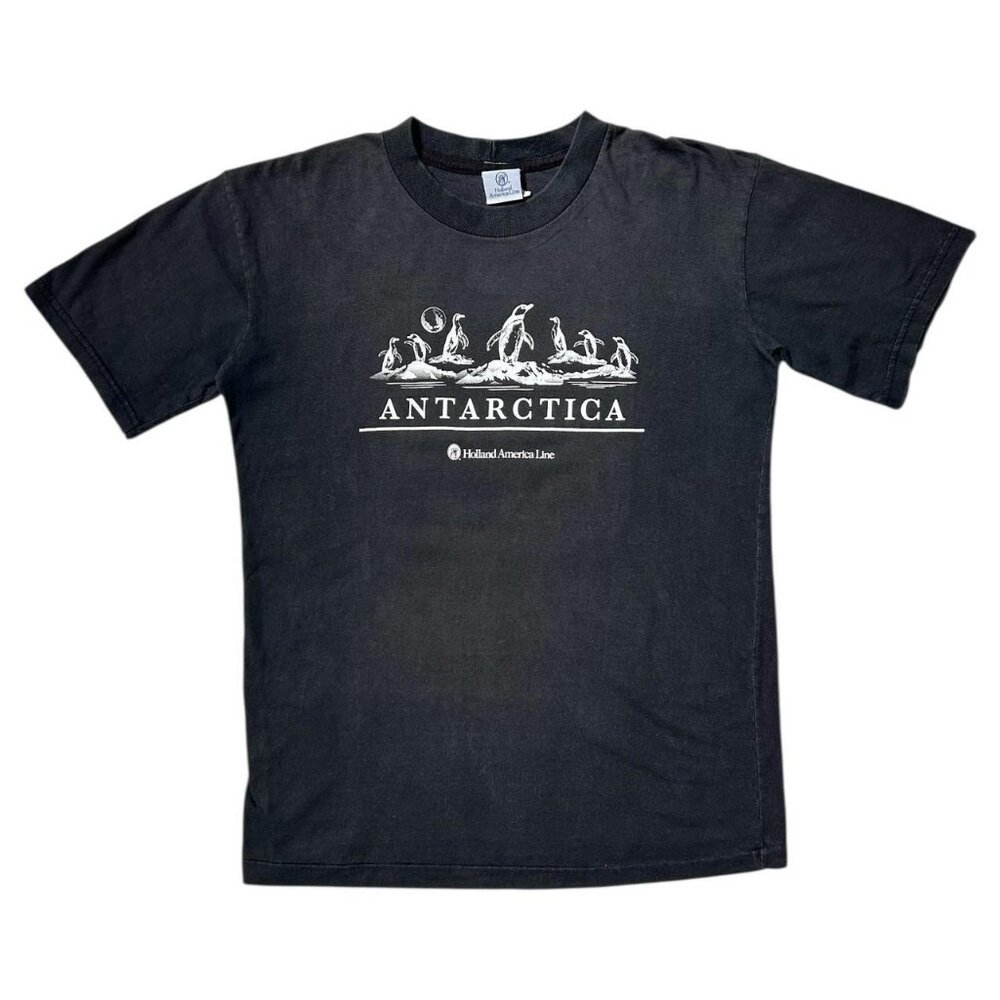 90s Vintage Antarctica Penguin T-shirt Holland America Line Cruise.